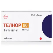 Телнор таблетки по 80 мг 3 блистера по 10 шт