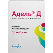 Адель Д капсулы твердые 0,5 мг/0,4 мг флакон 30 шт