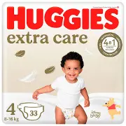 Подгузники для детей HUGGIES (Хаггис) Extra Care (Экстра Кейр) 4 от 8 до 16 кг 33 шт