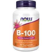 Вітамін В-100 NOW (Нау) сприяють виробленню енергії капсули флакон 100 шт