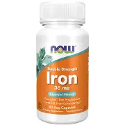 Залізо NOW (Нау) Iron 36 mg Ferrochel (R) капсули по 36 мг флакон 90 шт