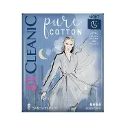 Прокладки гігієнічні CLEANIC (Клінік) нічні Pure 10 шт