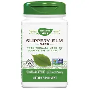 Кора скользкого вяза NATURE’S WAY (Натурес Вэй) Slippery Elm Bark капсулы для успокоения желудочно-кишечного тракта флакон 100 шт
