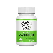 Ацетил L-карнітин VPLAB (ВПЛаб) UltraVit (Ультравіт) Acetyl L-Carnitine капсули відновлює психічну енергію, покращує настрій 60 шт