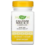 Кальцій-магній-вітамін D NATURE’S WAY (Натурес Вей) Calcium-Magnesium-Vitamin D капсули для здоров'я кісток, зубів і м'язів флакон 100 шт