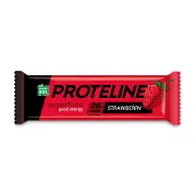 Батончик протеиновый в рацион питания спортсменов FRESH BOX PROTELINE (Фреш Бокс Протелайн) со вкусом клубники глазированный кондитерской глазурью 40г