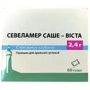 Севеламер саше-Віста порошок для оральної суспензії по 2,4 г в саше 60 шт