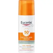 Крем-гель для обличчя EUCERIN (Юцерин) Oil Control з тонуючим ефектом для комбінованої та проблемної шкіри з SPF 50+ (відтінок світлий) 50 мл