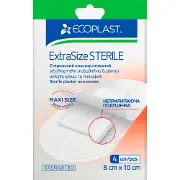 Пластир медичний Ecoplast (Екопласт) стерильний нетканний ExtraSize размер 8 см х 10 cм 4 шт
