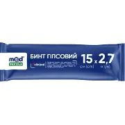 Бинт гіпсовий MedTextile (Медтекстиль) розмір ширина 15 см х довжина 2,7 м 1 шт