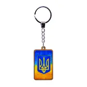 Підвіс з патриотичною символікою розмір 3,3 см х 8 см №5 в асортименті, дерево