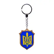 Підвіс з патриотичною символікою розмір 3,8 см х 8 см №1 в асортименті, дерево