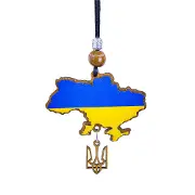 Підвіс з патриотичною символікою розмір 22 см х 7 см №13 в асортименті, дерево