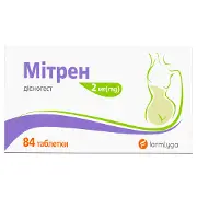 Мітрен таблетки по 2 мг 3 блістери по 28 шт