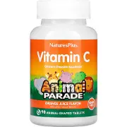 Витамин С NATURES PLUS (Натурес плюс) Vitamin C таблетки жевательные со вкусом апельсинового сока флакон 90 шт