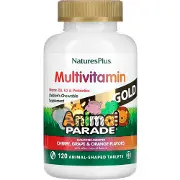 Мультивитамин Голд NATURES PLUS (Натурес плюс) Multivitamin Gold таблетки со вкусом вишни, винограда и апельсина флакон 120 шт