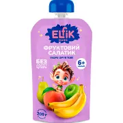 Пюре фруктовое детское ELFIK MAGIC (Эльфик меджик) Фруктовый салатик Doy-Pack 200 г