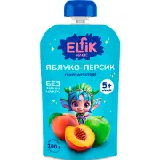 Пюре фруктове дитяче ELFIK MAGIC (Ельфік меджик) яблуко, персик Doy-Pack 100 г