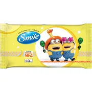 Салфетки влажные детские SMILE (Смайл) Minions (Миньйони) 40 шт