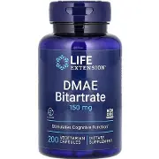 DMAE (диметиламиноэтанол) LIFE EXTENSION (Лайф Экстэншн) DMAE Bitartrate 150 мг капсулы 200 шт