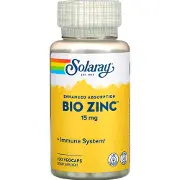 Цинк біо SOLARAY (Солорай) Bio Zinc капсули флакон 100 шт