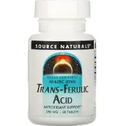 Транс-феруловая кислота SOURCE NATURALS (Сорс Нейчералс) Trans-Ferulic Acid 250 мг таблетки флакон 30 шт