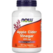 Яблочный уксус сидровый NOW (Нау) Apple Cider Vinegar 450 мг капсулы флакон 180 шт