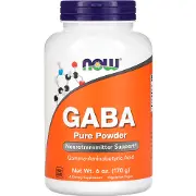 ГАМК Гамма-аминомасляная кислота ГАМК NOW (Нау) GABA успокаивающего действия порошок флакон 170 г