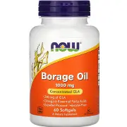 Масло огірочника NOW (Нау) Borage Oil концентрація ГЛК 1000 мг капсули флакон 60 шт