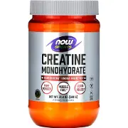 Креатин моногідрат NOW (Нау) Creatine Monohydrate може сприяти підвищенню фізичної витривалості, збільшенню м'язової маси порошок флакон 600 г