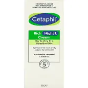 Крем для обличчя CETAPHIL (Сетафіл) Rich Night Cream нічний для сухої та чутливої шкіри 50 г