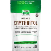 Эритритол (сахарозаменитель) NOW (Нау) Erythritol Real Food органик порошок 454 г