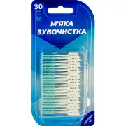 Зубочистки м'які GREENWICH (Грінвіч) Soft picks KLL049 інтердентальні йоршик міжзубний розмір М 30 шт