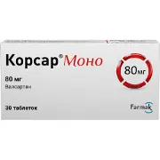 Корсар Моно таблетки покрытые пленочной оболочкой 80 мг 3 блистера по 10 шт
