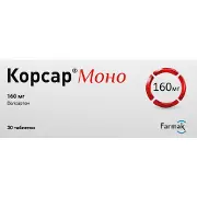 Корсар Моно таблетки вкриті плівковою оболонкою 160 мг 3 блістери по 10 шт