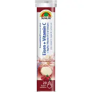 Витамины SUNLIFE (Санлайф) Eisen + Vitamin C Железо + Витамин С таблетки шипучие со вкусом вишни туба 20 шт