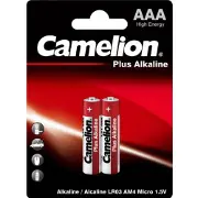 Батарейки CAMELION (Камеліон) AAA алкалінові LR03-ВP2 Plus Alkaline 2 шт