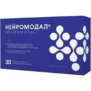 Нейромодал таблетки для покращенню стану центральної та вегетативної нервової систем, процесу регенерації нервових клітин 3 блистера по 10 шт