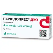 Періндопрес Дуо таблетки по 4 мг/1,25 мг 9 блістерів по 10 шт