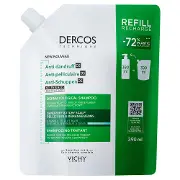 Шампунь для волос VICHY (Виши) Деркос против перхоти для нормальных, жирных волос и раздраженной кожи головы рефил 390 мл