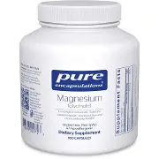 Магній гліцинат PURE ENCAPSULATIONS (Пьюр Енкапсулейшн) для підтримки нервової системи та поліпшення сну капсули по 120 мг флакон 180 шт