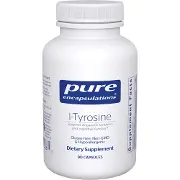 L-Тирозин PURE ENCAPSULATIONS (Пьюр Енкапсулейшн) cприяє концентрації уваги, покращенню пам?яті, зниженню стресу капсули по 500 мг флакон 90 шт