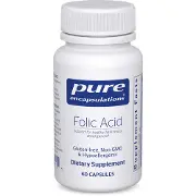 Фолієва кислота PURE ENCAPSULATIONS (Пьюр Енкапсулейшн) під час планування та на ранніх термінах вагітності капсули по 800 мкг флакон 60 шт