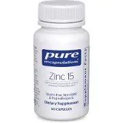 Цинк пиколинат 15 мг PURE ENCAPSULATIONS (Пьюр Энкапсулейшн) поддерживает иммунитет, гормональный баланс и антиоксидантную защиту капсулы флакон 60 шт
