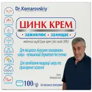 Цинк крем у банці по 100 g (г) Dr.Komarovskiy (Др.Комаровський) / Zinc cream in jar 100 g Dr Komarovskiy