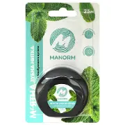 Зубна нитка MANORM (Манорм) з бамбукового вугілля м'ятно-вощена 25 м