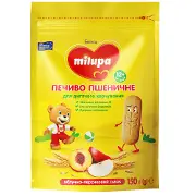 Печиво дитяче Нутриція Milupa (Мілупа) Пшеничне з яблучно-персиковим смаком з 12 місяців 150 г