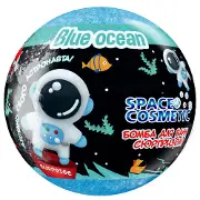 Бомба для ванн AQUA SHINE (Аква Шайн) Space Cosmetic (Спейс Косметік) з іграшкою Блакитний океан 100 г