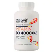 Витамин Д3 4000 + К2 витамины и минералы OSTROVIT (Островит) Vitamin D3 4000 + K2 в таблетках упаковка 100 шт
