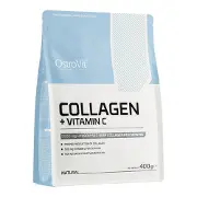 Колаген + Вітамін С OSTROVIT (Островіт) Collagen + Vitamin C для суглобів та зв'язок порошок з натуральним смаком 400 г
